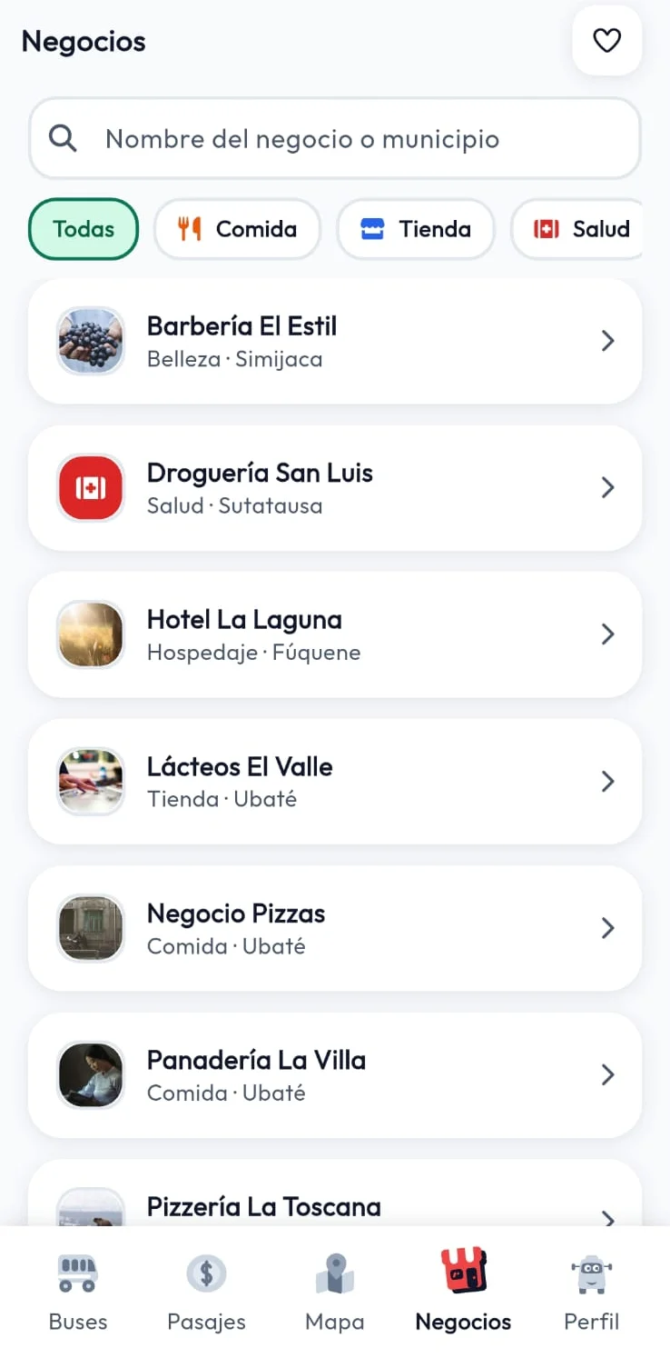 La app Baky: negocios de la provincia por categoría